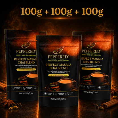 Pack of 3(Pepepred Masala chai blend 100g)